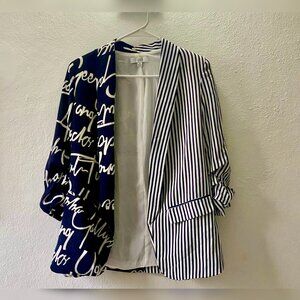 Black & White Printed Modern Vest